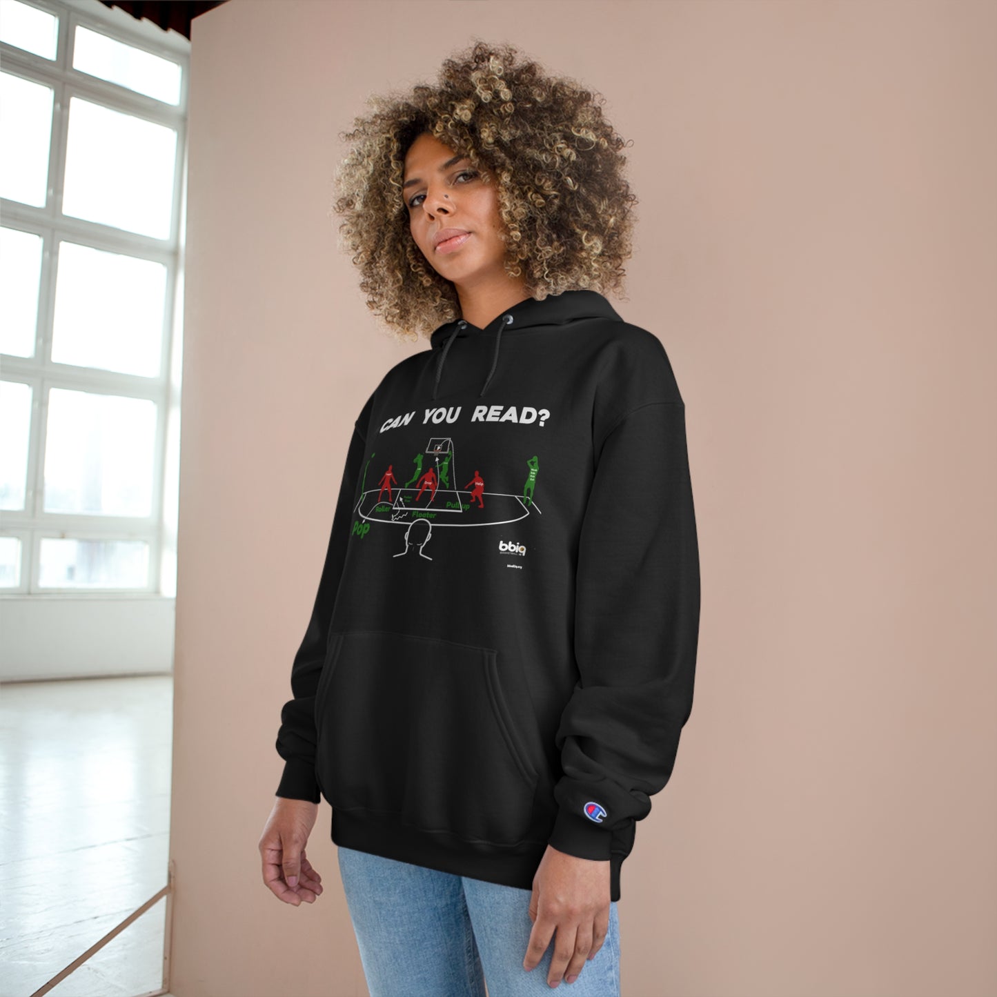 Can you read Champion Hoodie