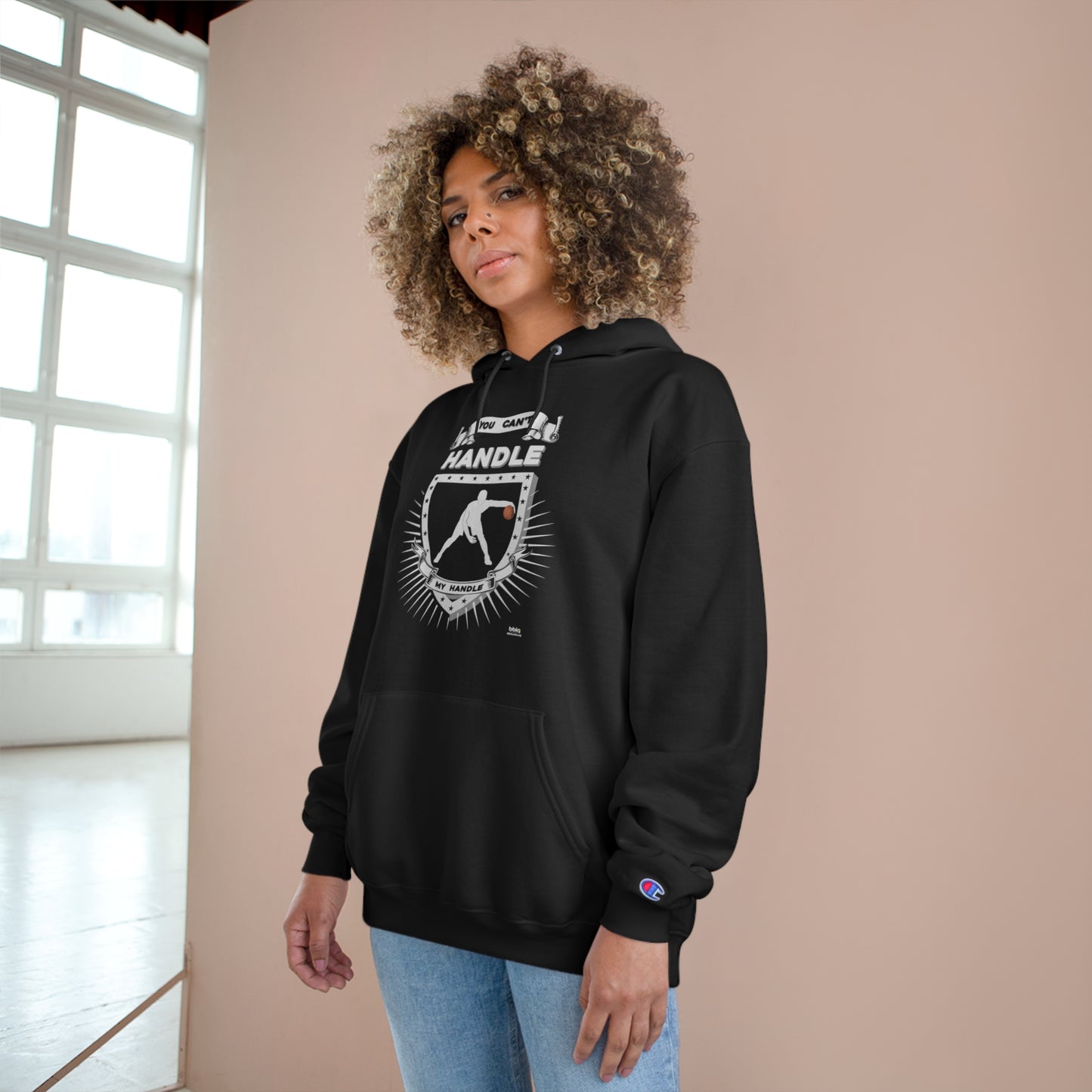 You can't handle my handle Champion Hoodie