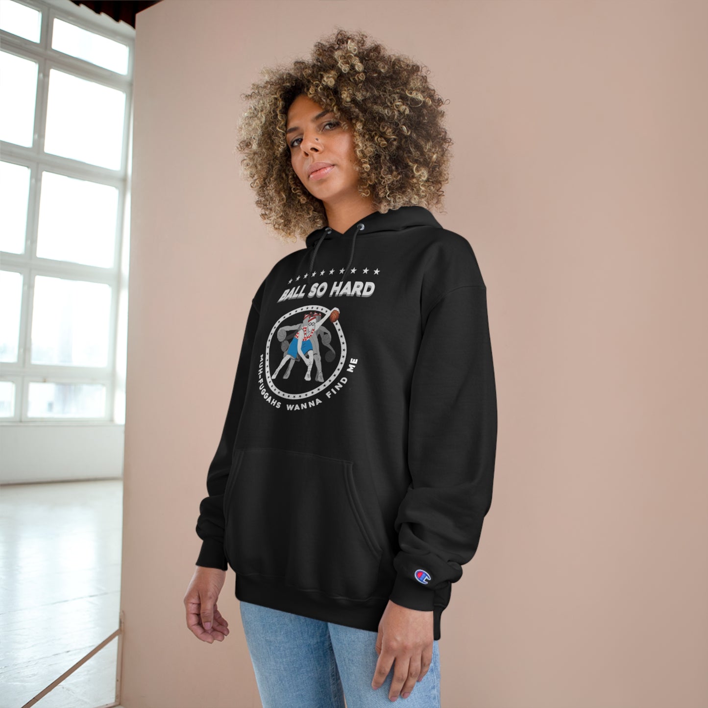 Ball so hard Champion Hoodie