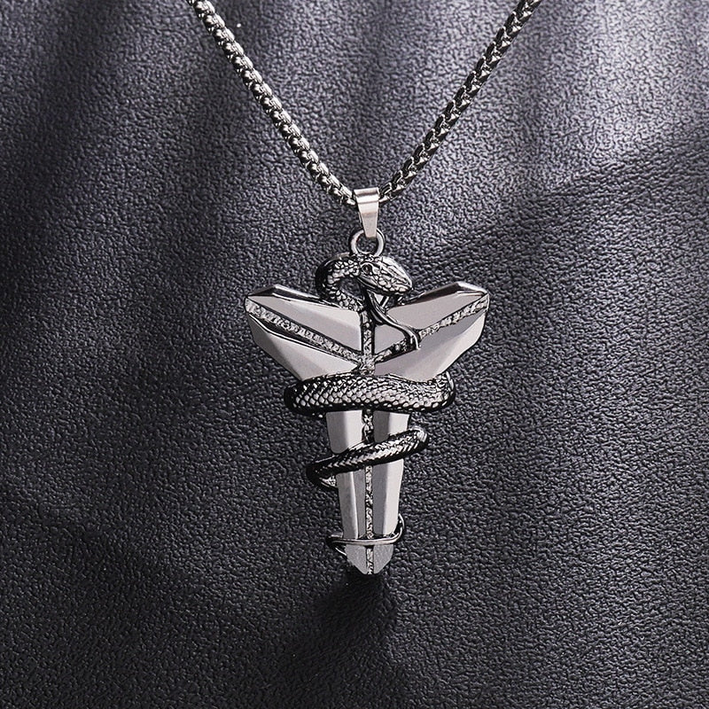 Kobe Mamba Cross Necklace with chain